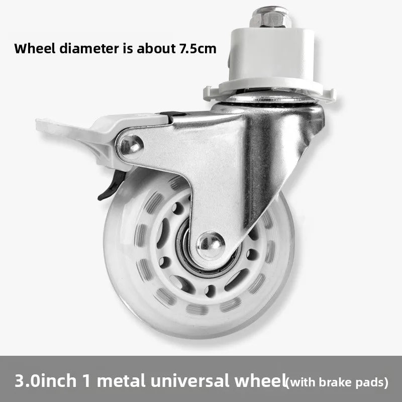 2inch Universal Mute Office Chair Wheel Caster Heavy Duty Swivel Castor Replace Furniture Wheels Roller Rubber Brake DIY Oasis Select J