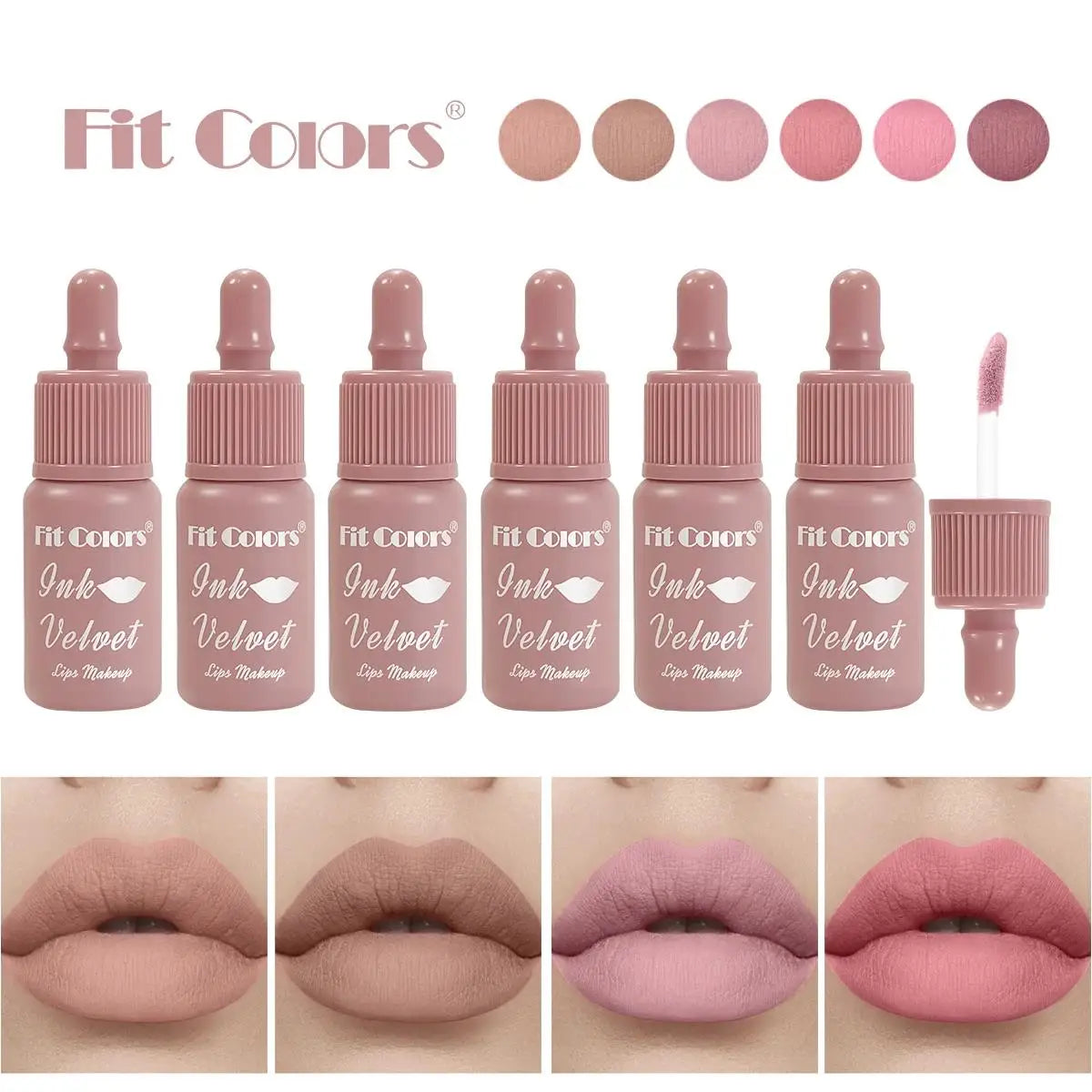 Fit Colors Velvet Matte Liquid Lipstick – Waterproof, Long-Lasting