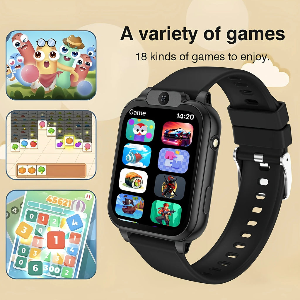 Kids' Smart Watch – 18 Games, Pedometer & LED Flashlight