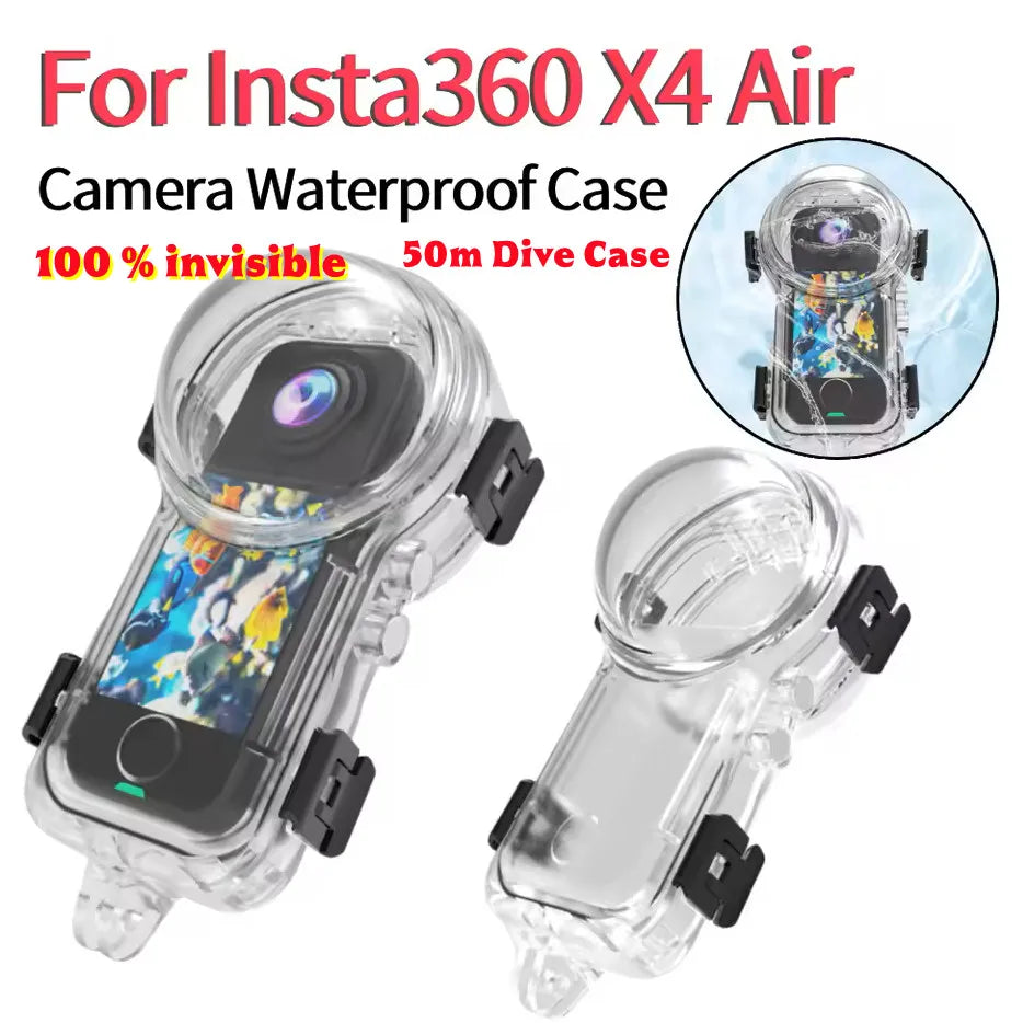 Insta360 X4 Air Invisible Waterproof Housing Shell – 50M Dive