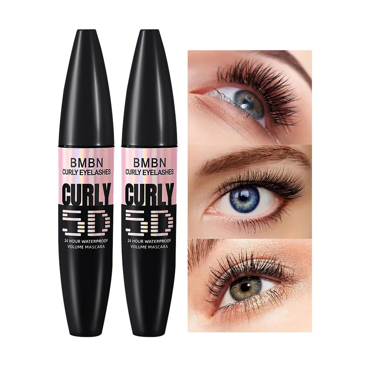 Waterproof Volumizing Black Mascara – Curl, Volume & All Day Volumizing Mascara Oasis Select 2PCS