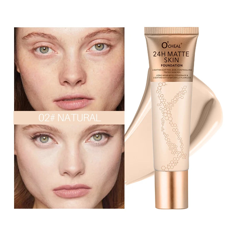 Waterproof Liquid Foundation – Natural Finish, Multi-Shade Liquid Foundation Oasis Select 02 NATURAL