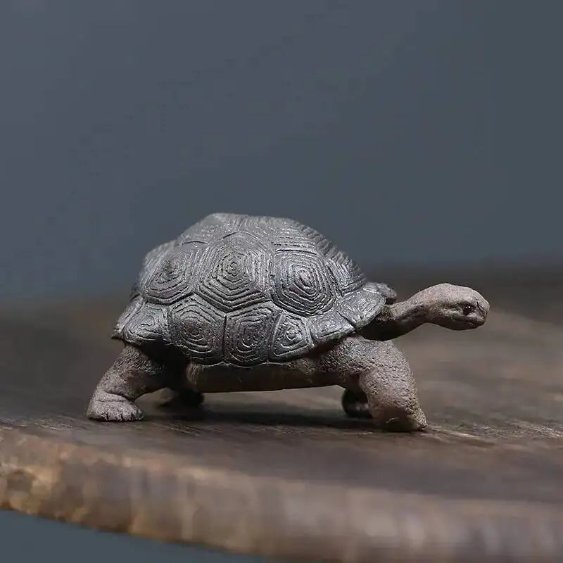 Zisha Tea Pet Turtle Ornament Small Turtle Nurturable Sculpture Tea Play Tea Play Чайные Украшения Oasis Select