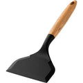 Silicone Spatula Cooking Utensils Beef Meat Egg Kitchen Scraper Wide Pizza Shovel Frying Non Stick Spatula Kitchenware Tools Oasis Select black