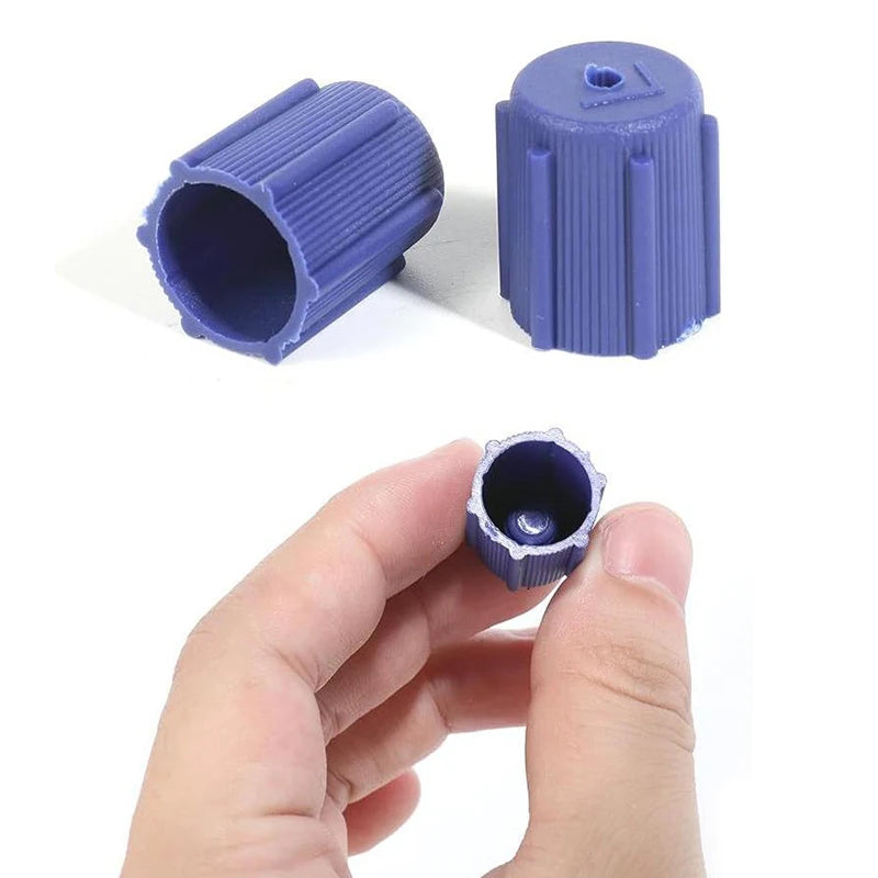 Hot 10Pcs/Set R134a Cap A/C Cap 13mm And 16mm Car Air Conditioning Service AC System Charging Port Caps Low Side And High Side Oasis Select