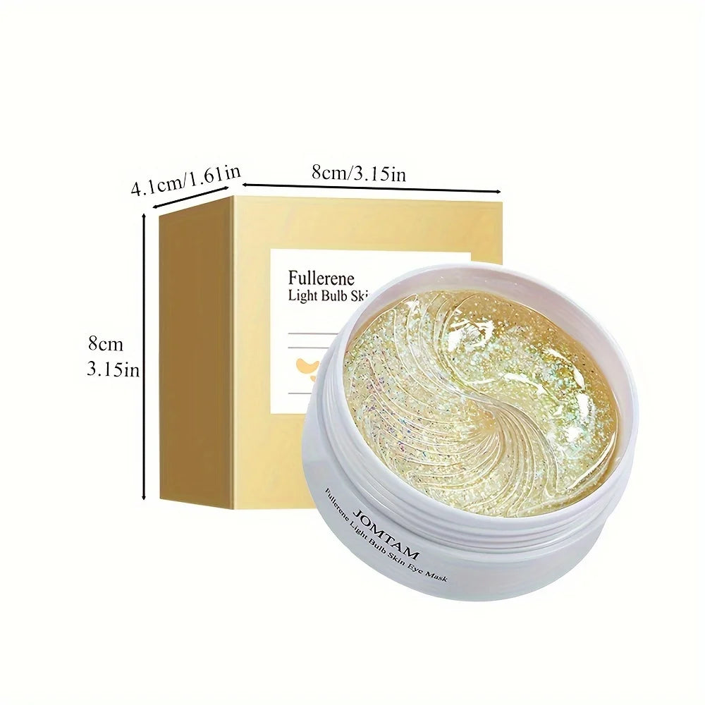 Fullerene Hydrating Eye Masks 30 Pairs – Firming & Moisturizing Under Eye Sheet Mask Oasis Select