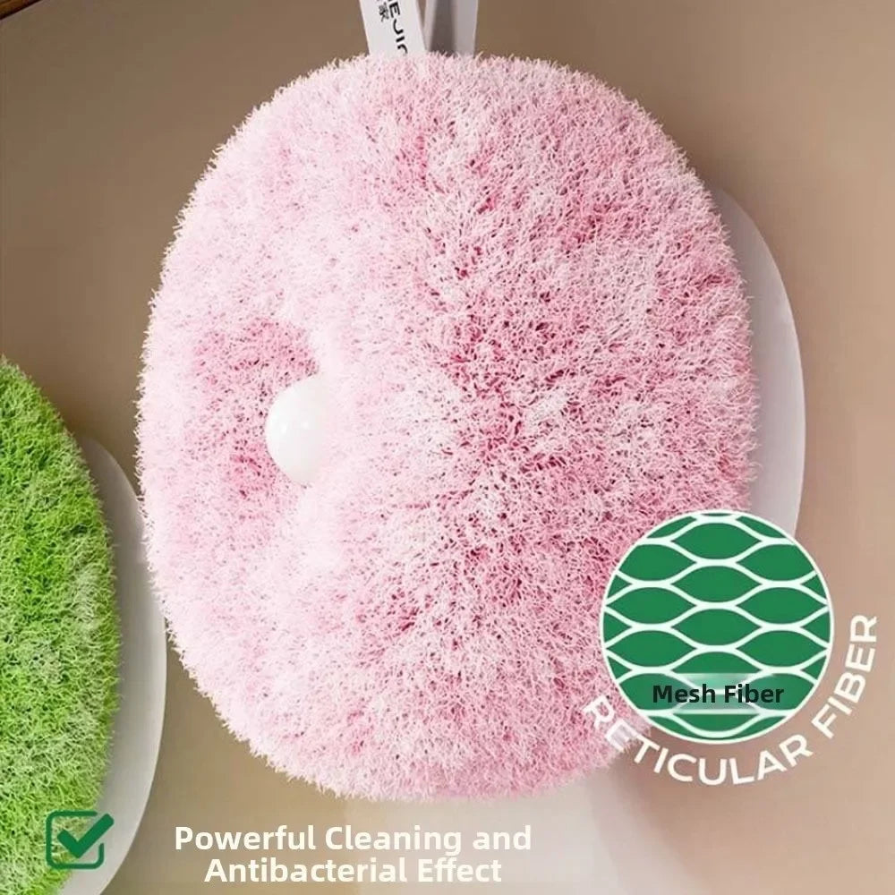 New Antibacterial Bathroom Cleaning Ball Round Reusable Countertop Cleaning Brush Scrubber for Washbasin Toilet Sink Oasis Select