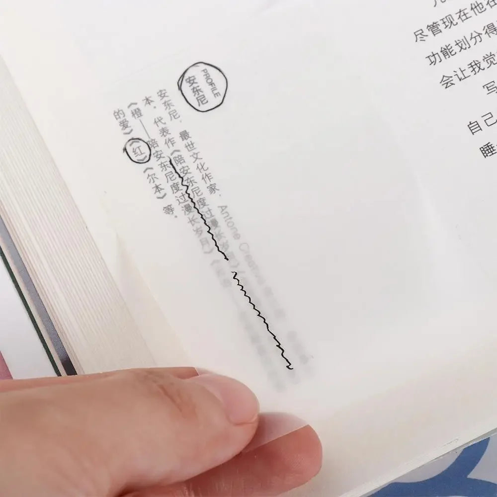 To Do List Note Paper Students School Stationery Notebook Transparent Sticky Notes Memo Pad Transparent Note Paper PET Stickers Oasis Select