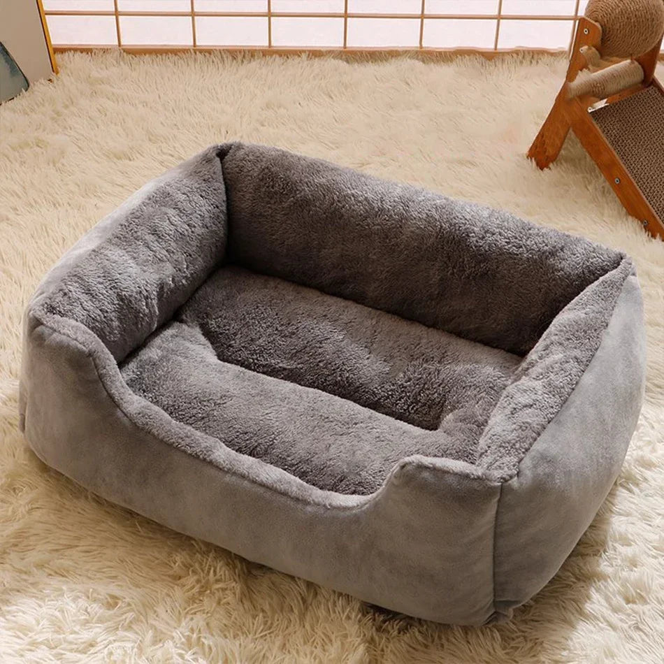 Color Square Winter Soft Warm House for Dog Bed for Dog Mat Waterproof Cat Bed Pet Bed for Large Medium Small Dog House Oasis Select