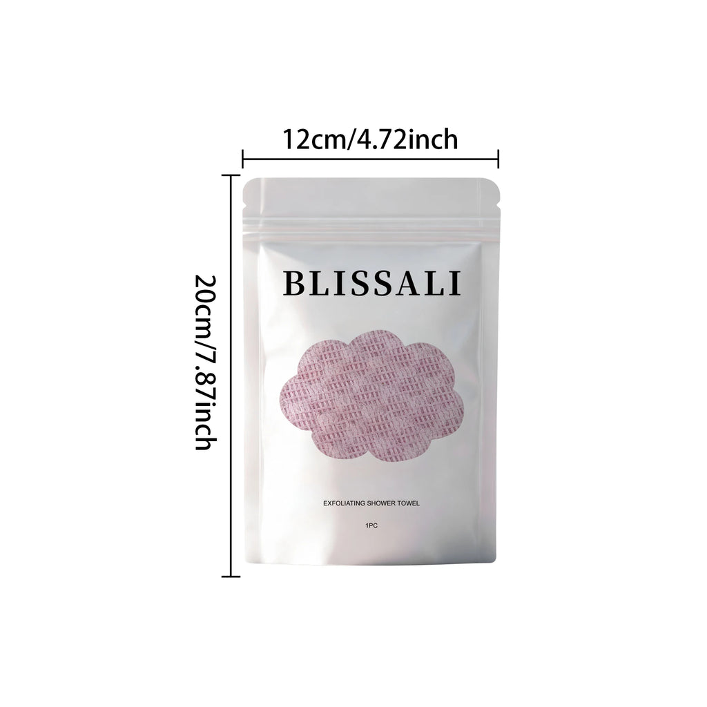 Back Scrubbing Towel Durable Exfoliating Body Towel Cleansing Skin Polishing Cloth Oil Control Dirt Removal Bath Accessories Oasis Select TypeB Pink Color