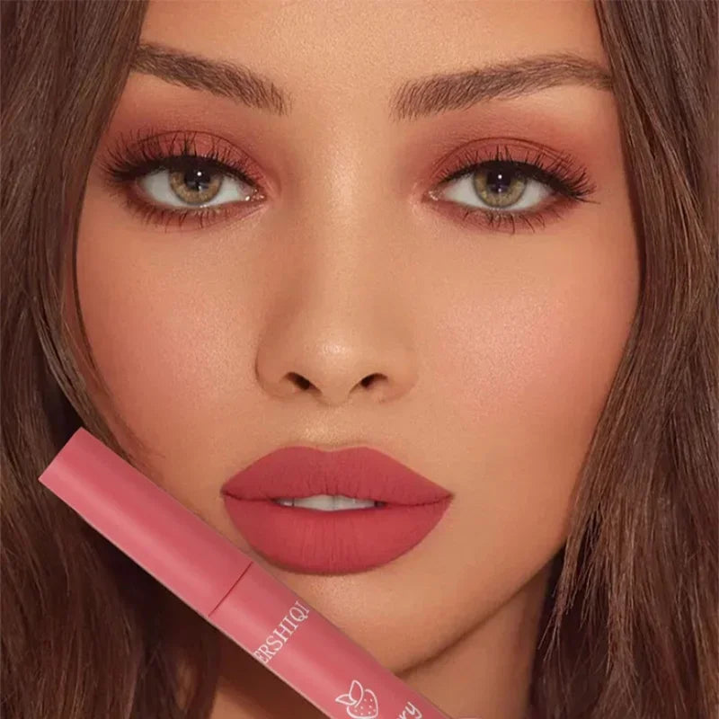 Velvet Matte Lip Glaze Long Lasting Waterproof Nude Lipstick Set 3pcs Silky Smooth Non Stick Lip Gloss Makeup Cosmetics Women Oasis Select