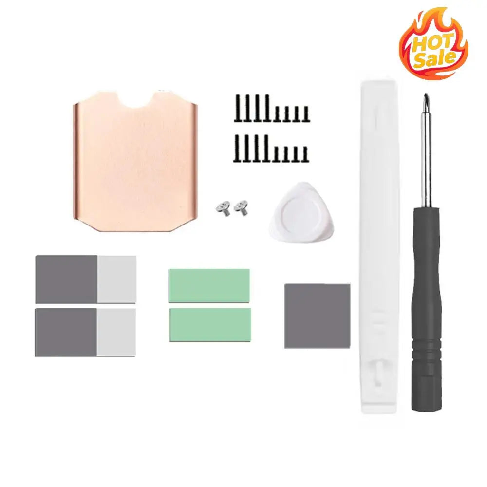 Heat Sink Copper with Thermal Silicone Pad Heat Cooler Radiator Antioxidant Game Console Accessories for Steam Deck M.2 2230 SSD Oasis Select