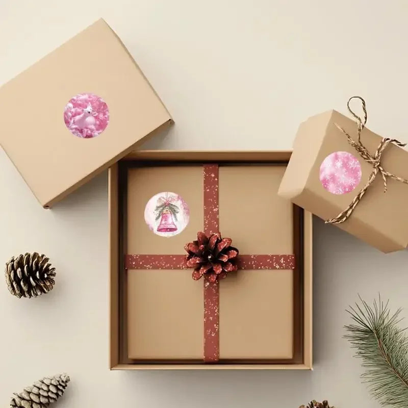 500pcs Merry Christmas Gift Stickers Santa Round Seal Labels Sticker For Gift Baking Package Envelope Stationery Decor Oasis Select