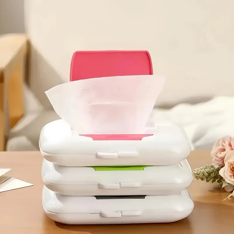 Portable Wet Wipes Dispenser Box Durable Lightweight Travel Essentials For Outdoor Camping And Daily Use Oasis Select