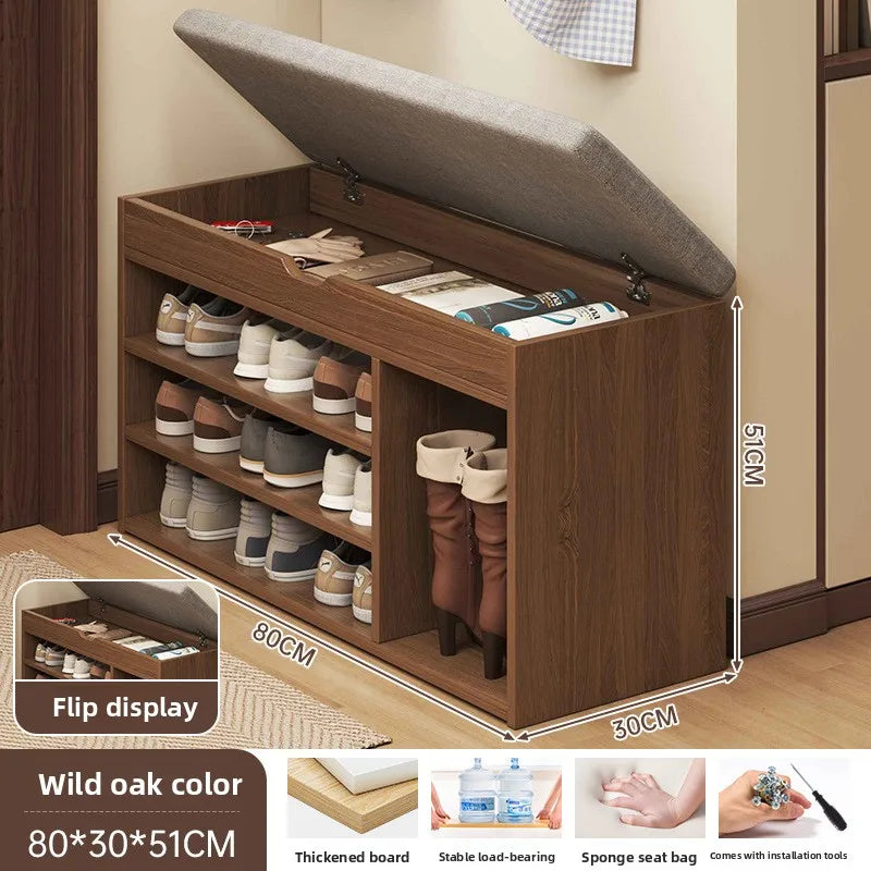 The shoe change stool is at the door the shoe cabinet, the sitting stool is extremely narrow can sit on the shoe rack Oasis Select 5
