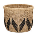 Nordic Wind Floor Storage Basket Rattan Woven Tabletop Woven Basket Decorative Paper Woven Basket Finishing Storage Box Oasis Select A 40x34x40