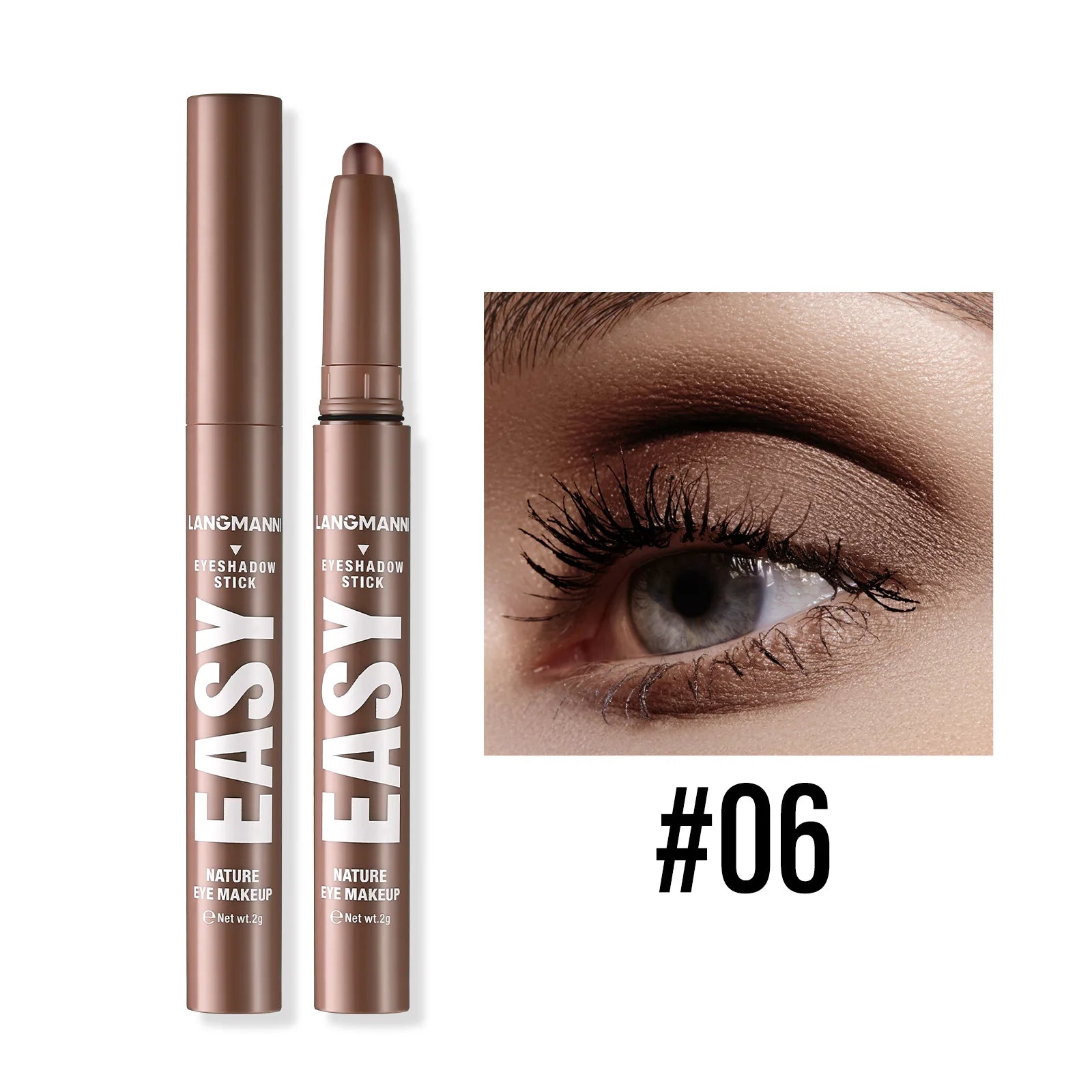 Langmanni Pearlescent Matte Eyeshadow Pencil – Waterproof Shimmer