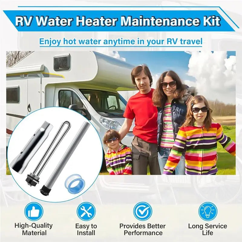 LIKE WISH RV Water Heater Elements Kit RV Water Heater Anode Rod For Suburban Water Heater Electric Heating For RV And C Oasis Select