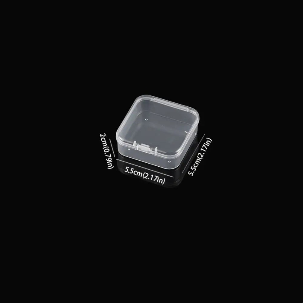 Transparent PP Square Jewelry Storage Box | Dustproof Organizer