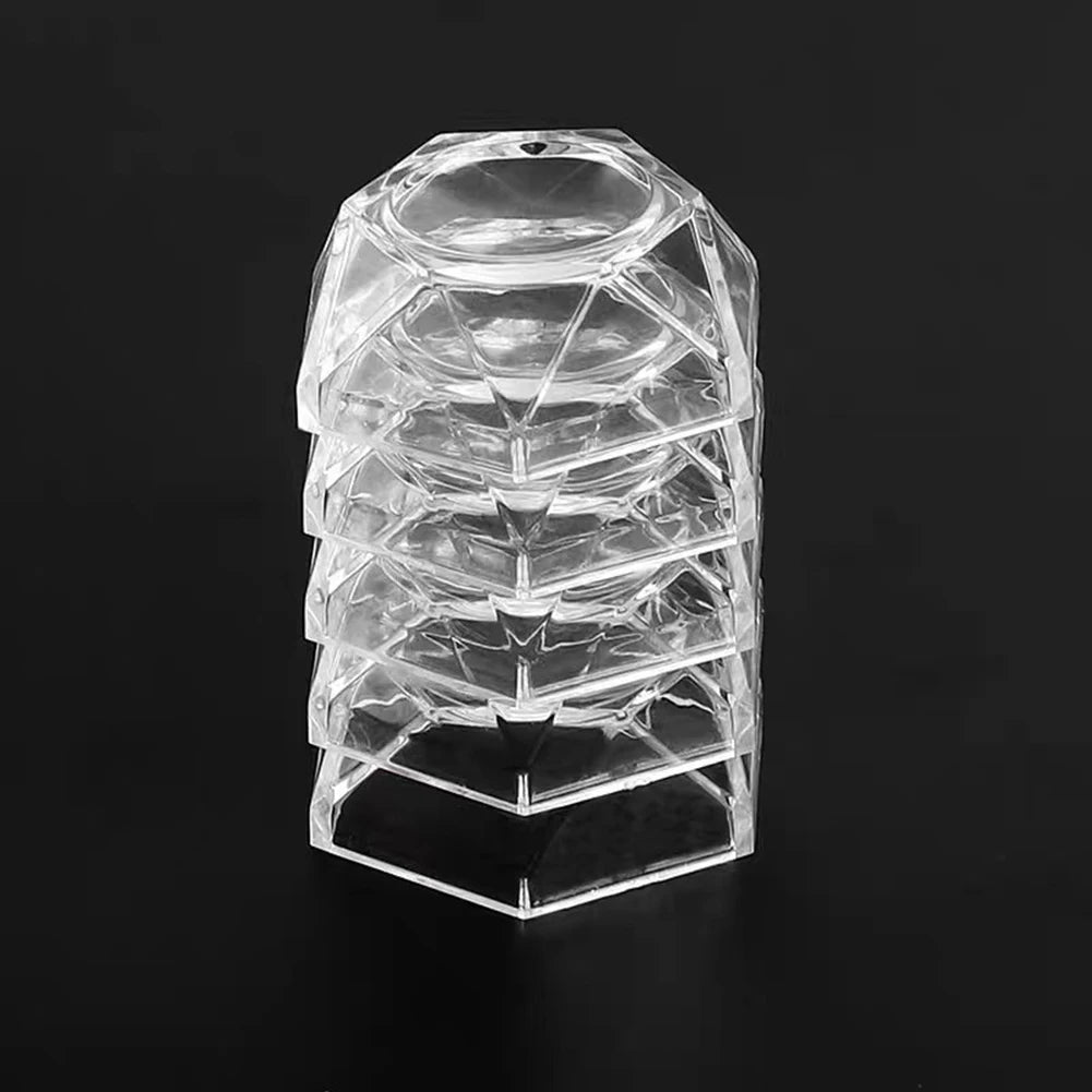 Acrylic Crystal Ball Base Hexagon Shape Sphere-Stone Support Ball Display Stand S/M/L Figurine Holder Desktop Ornaments Oasis Select