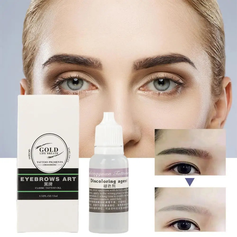Painless Tattoo Remover & Fading Agent, Tattoo Removal Oil to Effectively & Gradually Fade Tattoos,Eyebrow Color Remover Agent Oasis Select