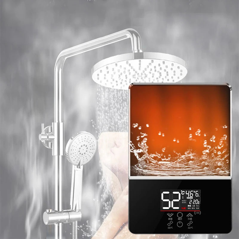 6000W Tankless Electric Water Heater | Smart Touch & Remote