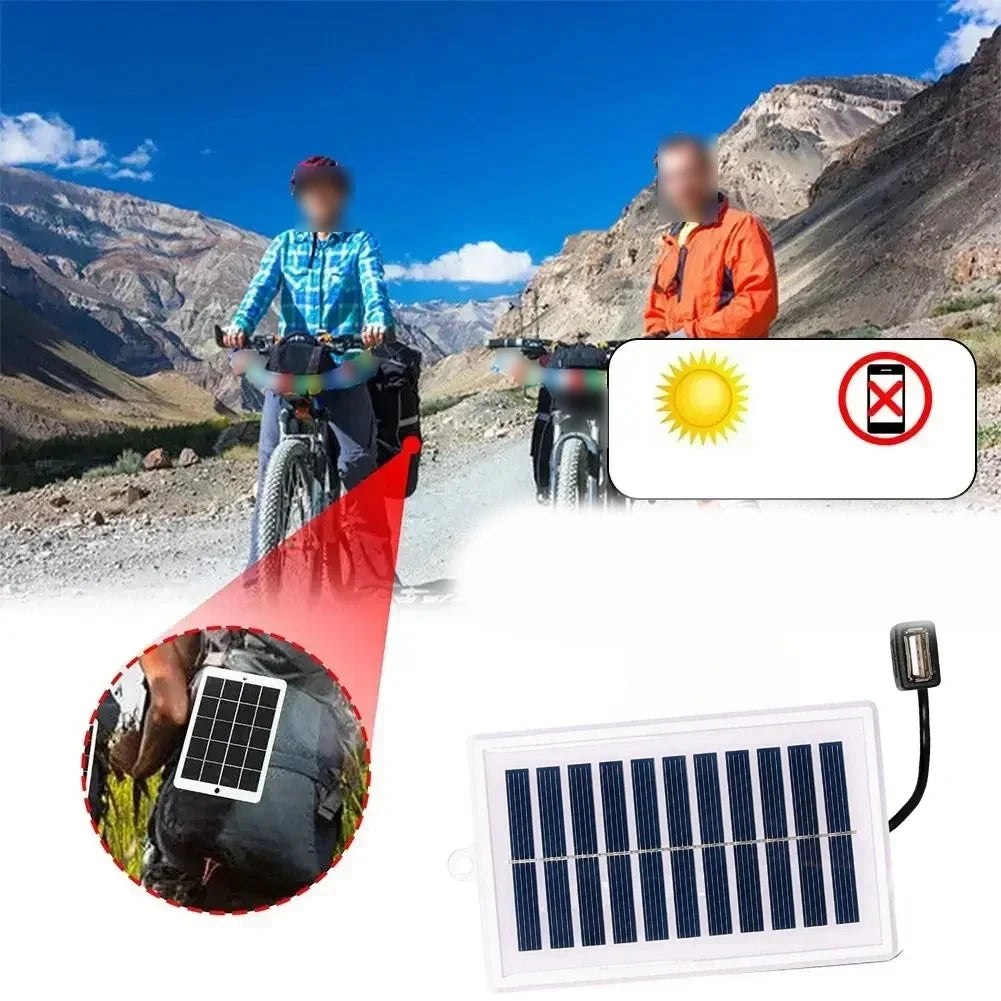 2W 5V Compact Solar Panel with USB Interface for Charging Portable Devices During Extended For Outdoor Stays and Field Work Oasis Select