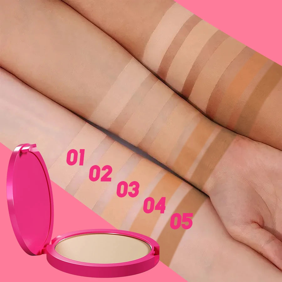 KAFURUX Matte Pressed Powder – Oil Control & Full Coverage