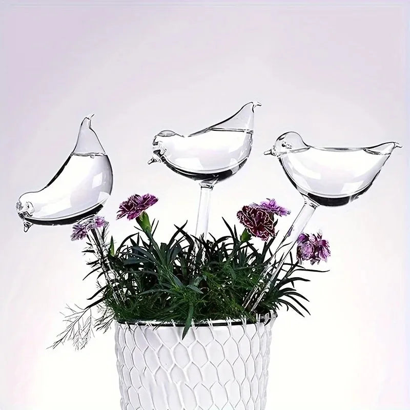 Cute Bird Self Watering Bulb Slow Release Drip Irrigation Tool Automatic Water Seepage Device for Indoor Plant & Garden Use Oasis Select
