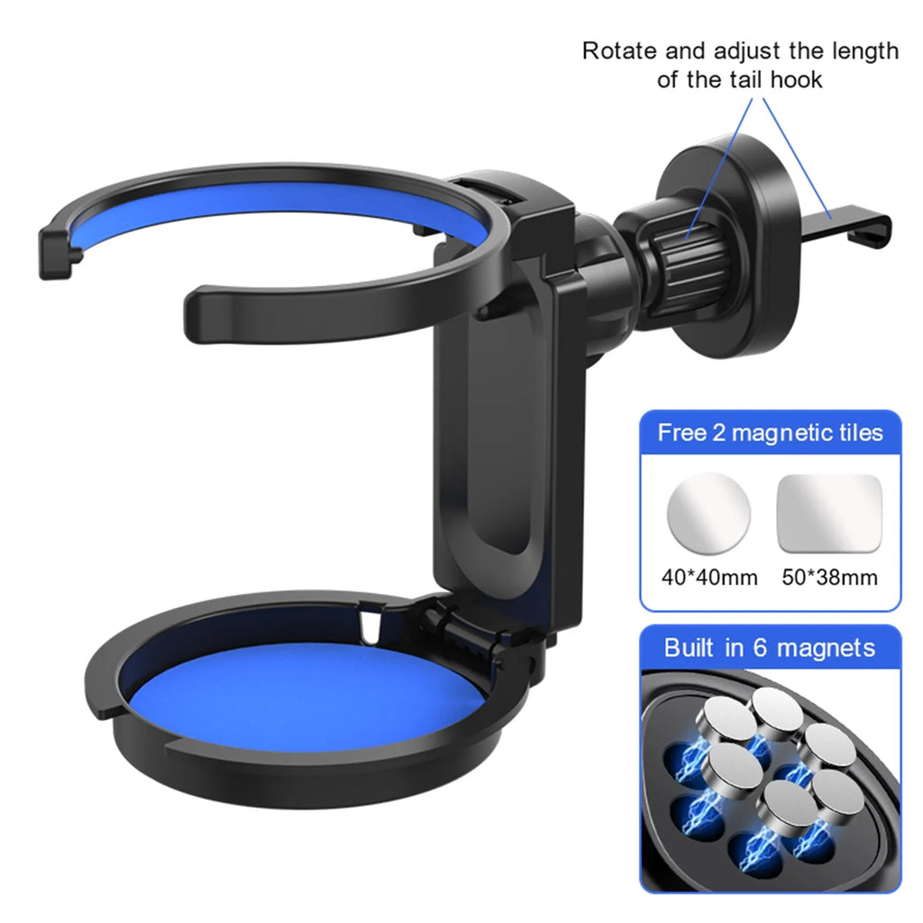 Car Air Vent Cup Holder – Collapsible Multi-Function Drink Holder Car Vent Cup Holder Oasis Select Blue