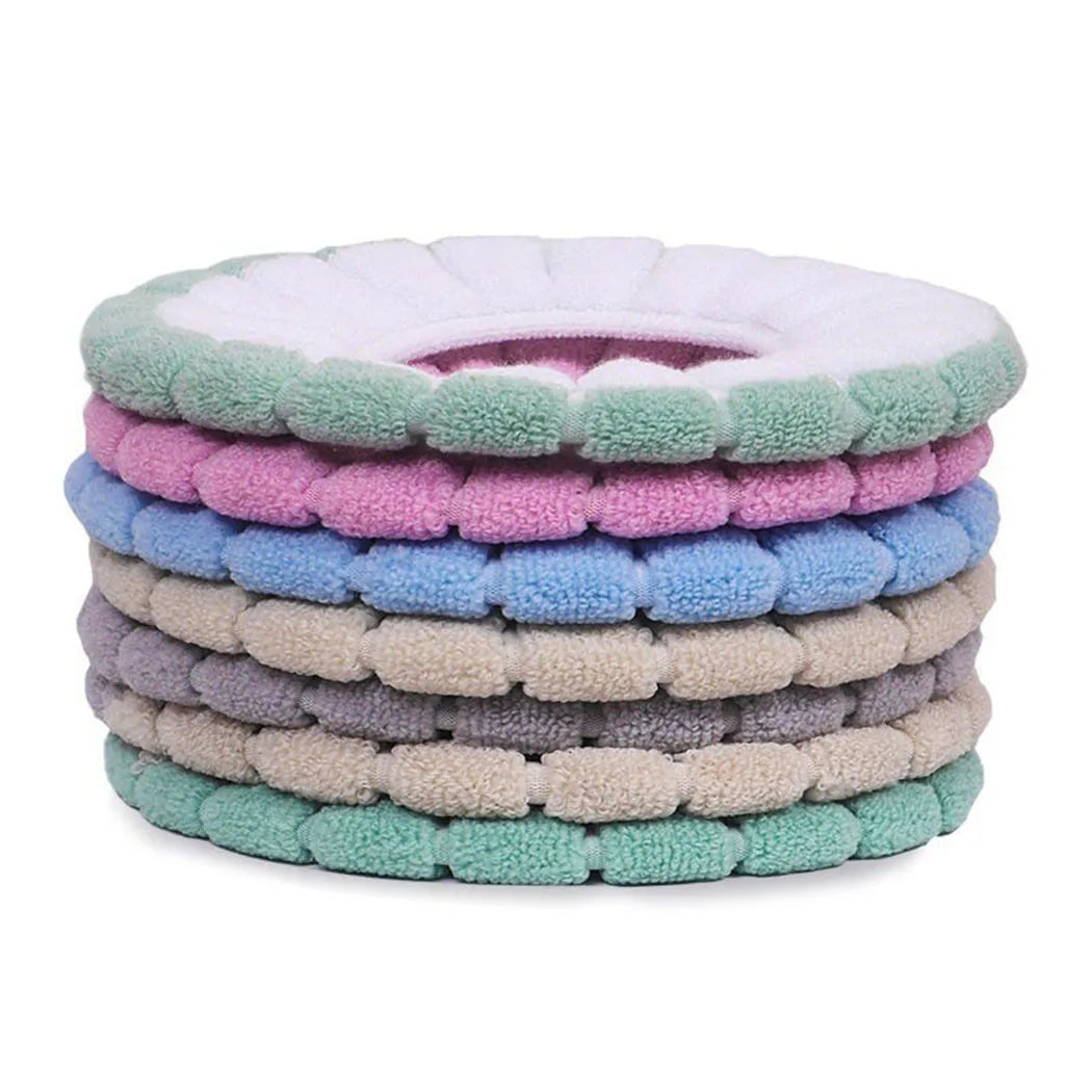 1Pcs Bathroom Toilet Seat Cover Mat Washable Warmer Bathroom Toilet Cushion With Handle Thicker Soft Knitting Closestool Pad Oasis Select