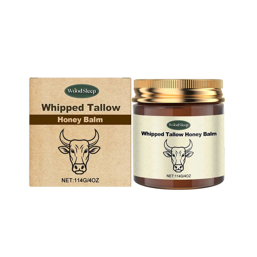 WoodSleep Whipped Tallow Honey Balm – Deep Skin Moisturizer Whipped Tallow Balm Oasis Select 114g