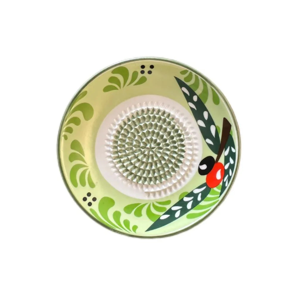 Ceramic Garlic Grater Grinding Bowl – 12cm Non-Slip Plate