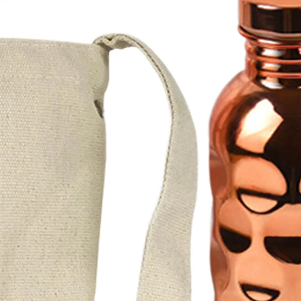 1000ml Copper Drinking Bottle Hammer Pattern Leakproof Sports Water Bottle Outdoor Cycling Gym Fitness Travel Drinking Cup Oasis Select