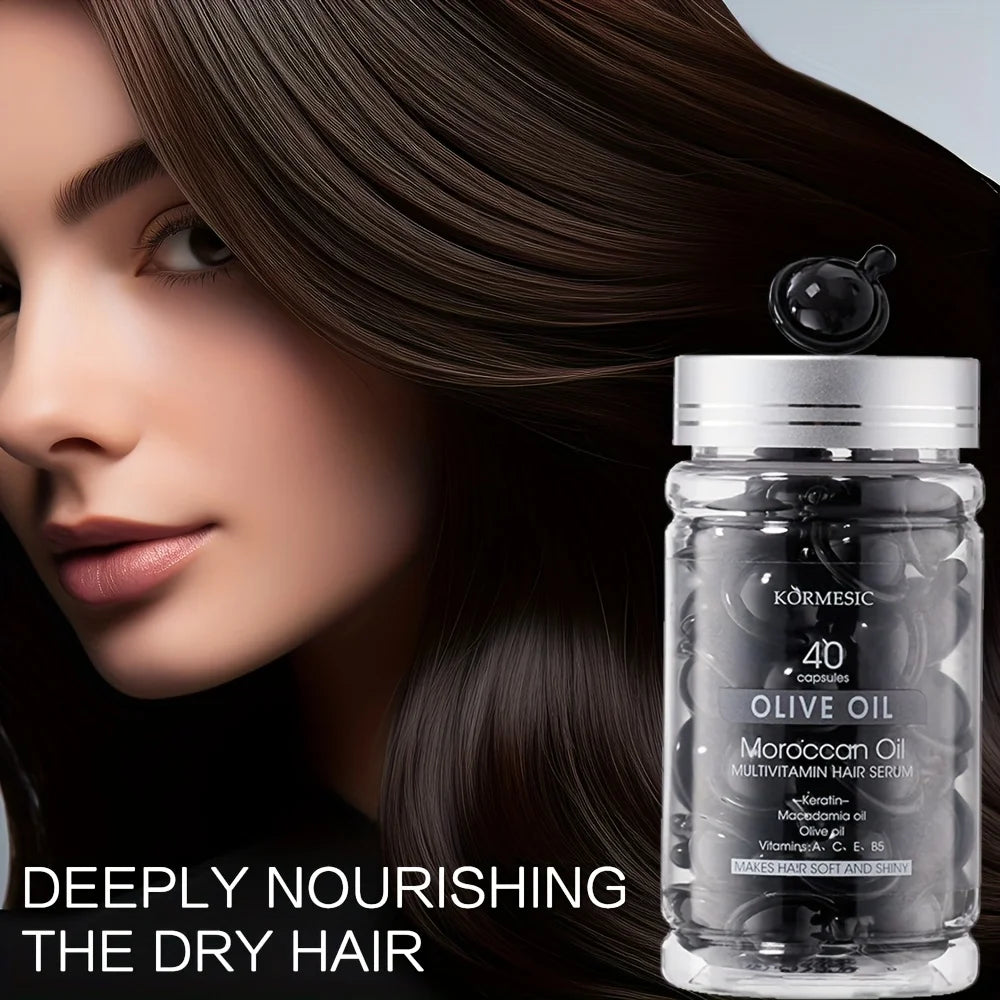 Moroccan Olive Oil Hair Capsule Essence Oil – Smooth & Moisturize Hair Essence Oil Oasis Select