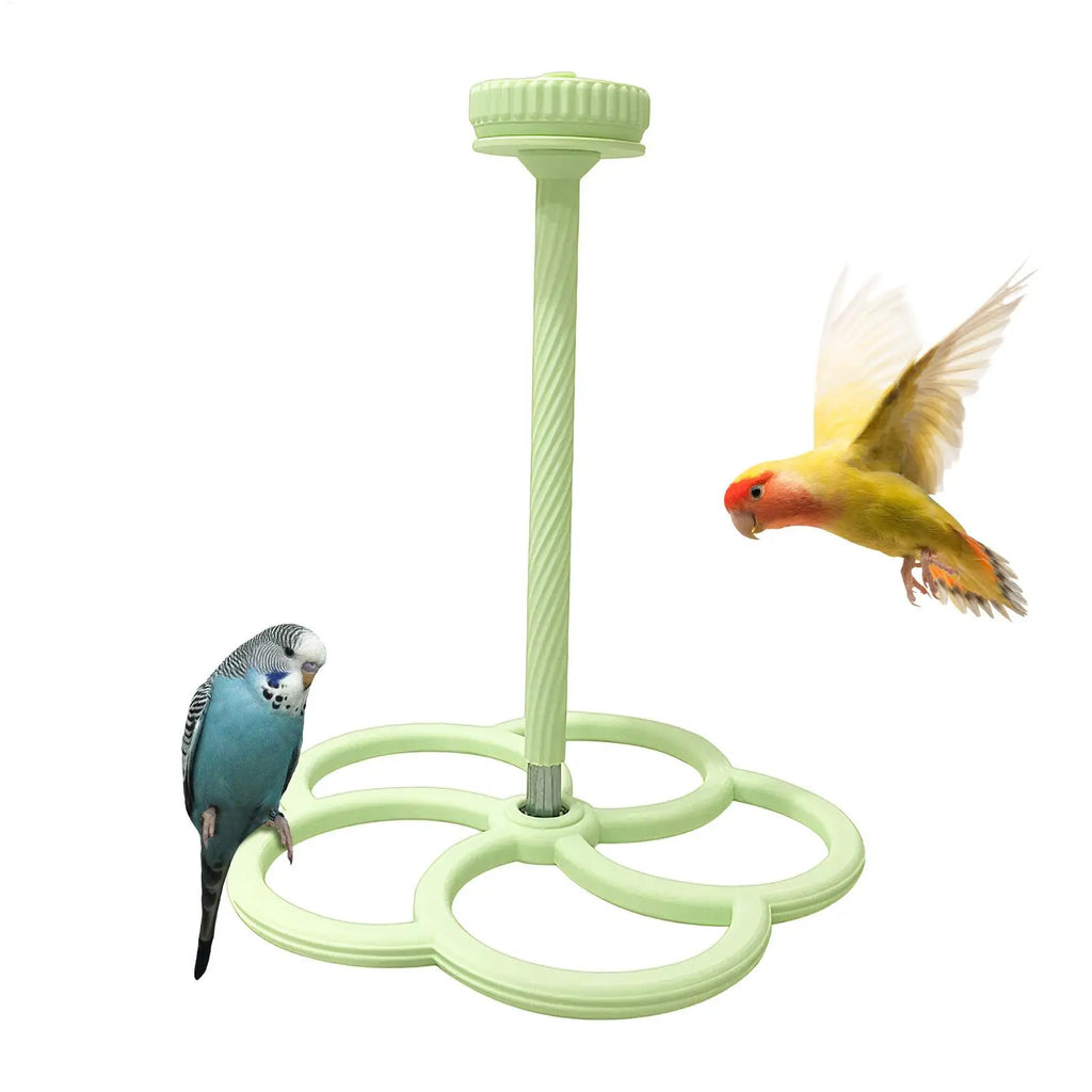 Bird Cage Perch Interactive Parrot Rotating Windmill Toy Bird Cage Toy For Parrots Rotating Dispenser For Mental Entertainment Oasis Select