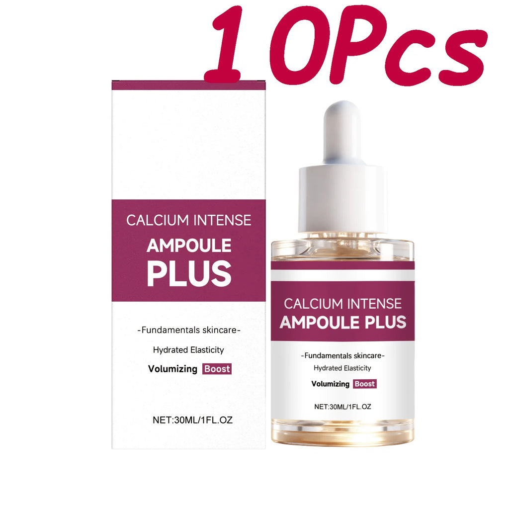 Calcium Intense Ampoule Plus with Collagen Moisturizing Essence Firming Smoothing Brightening Revitalizing Hydrating Face Serum Oasis Select 10 x 30ml Boxed