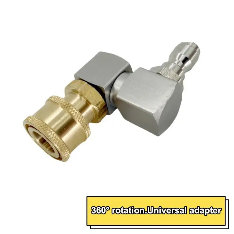 "360-Degree Spinning Pressure Washer Gun Fitting, 1/4" Quick Connection for Car Wash - Waterproof, Water-Efficient Oasis Select A2