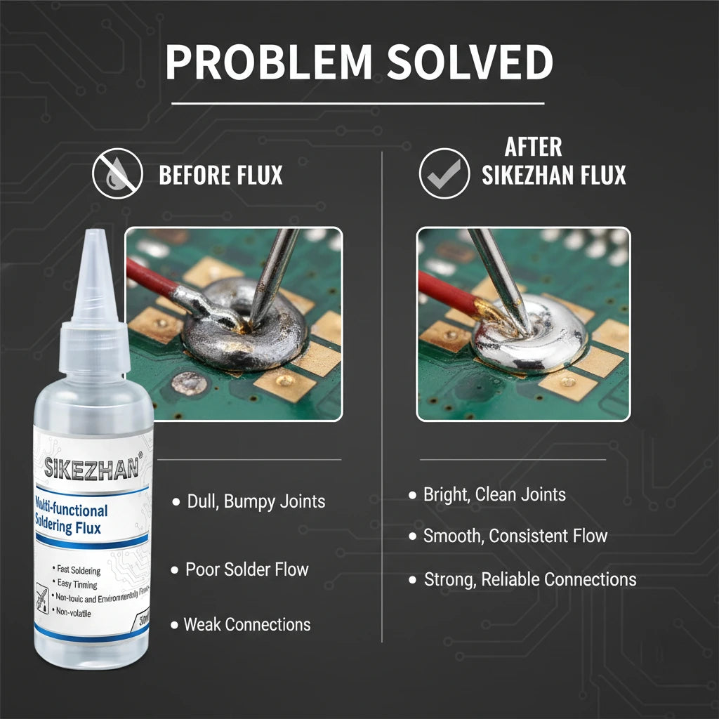 SIKEZHAN Multi-functional Flux Soldering Liquid for PCB BGA Repair Battery Welding Stainless Steel Galvanized Sheet Welding Tool Oasis Select