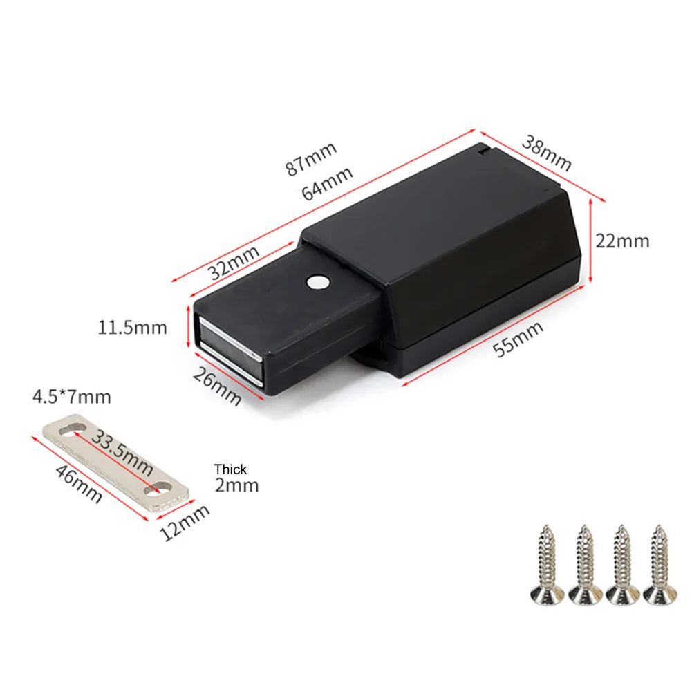 Push-to-Open Cabinet Catch – Invisible Spring Door Latch Cabinet Door Catch Oasis Select