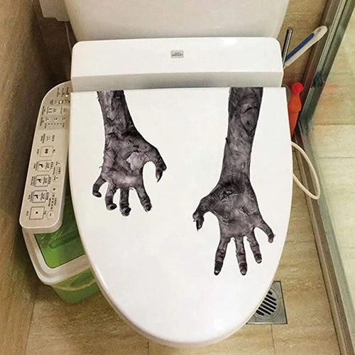 3D Ghost Hand Wall Sticker Self-adhesive Removable Wallpaper Horror Atmosphere Decoration Halloween Home Decor Oasis Select