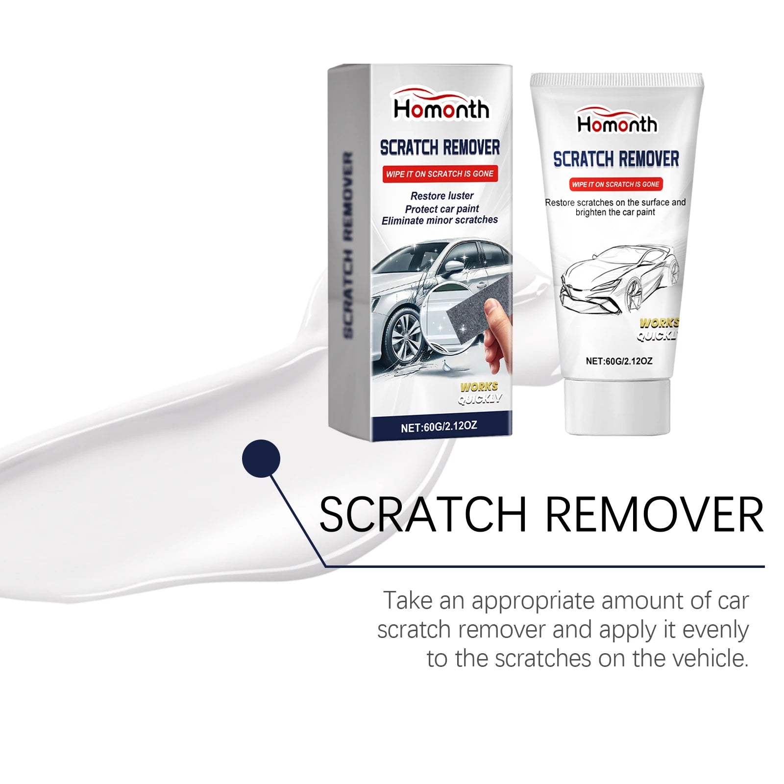 Car Scratch Remover Cream Automobile Polishing To Remove Vortex Marks Restore Vehicle Luster Paint Scratch Repair Car Care Tool Oasis Select