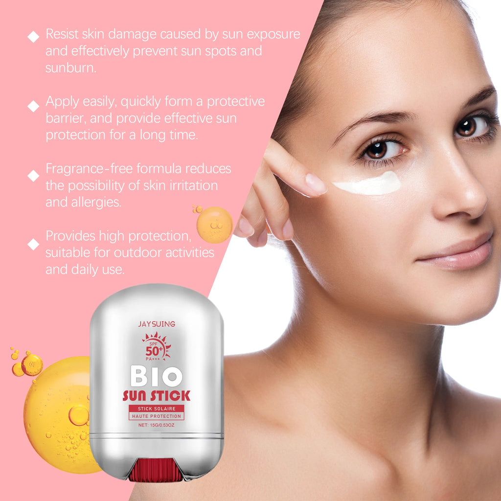 Jaysuing SPF 50+ UV Sunscreen Stick – Brightening & Moisturizing SPF Sunscreen Stick Oasis Select