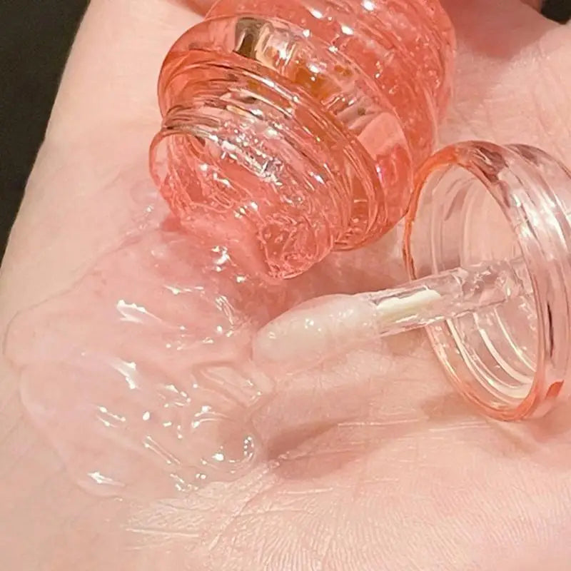 Lovely Honey Pot Lip Oil Lip Gloss Lip Balm Hydrating Lip Balm For Lip Care Moisturizing Clear Lip Oil Liquid Lipstick Oasis Select