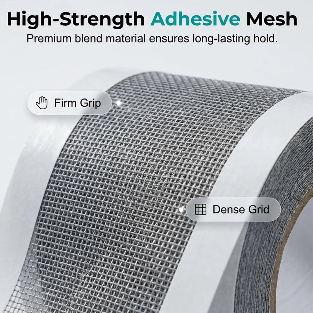 Screen Repair Tape Roll | Strong Adhesive Mesh 7cm & 12cm