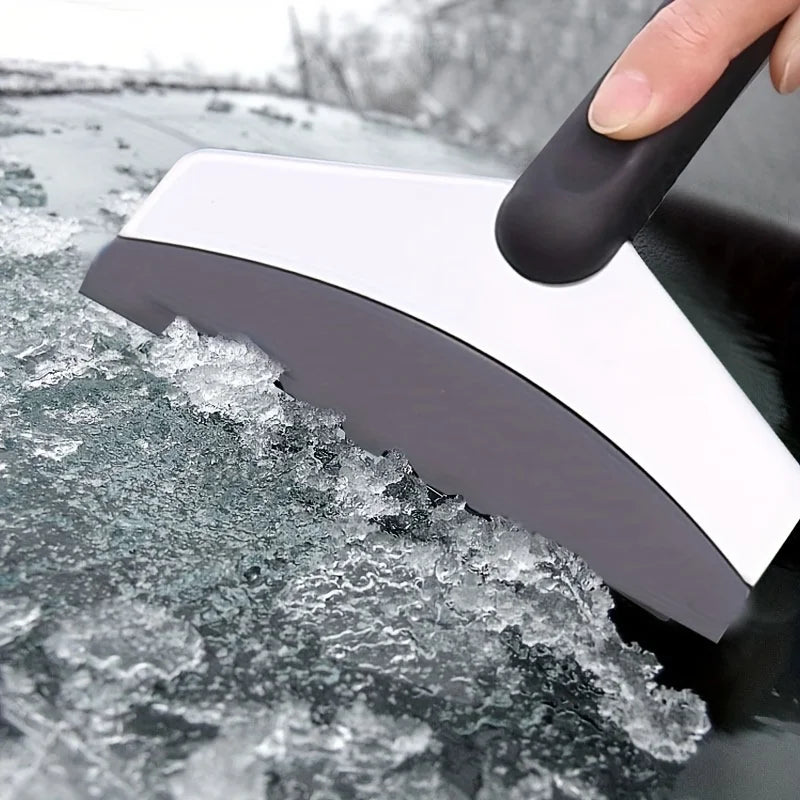 1Pc Car Snow Shovel Winter Windshield Defrosting Ice Scraper Tool Stainless Steel Car Windshield Snow Remover Car Accessories Oasis Select