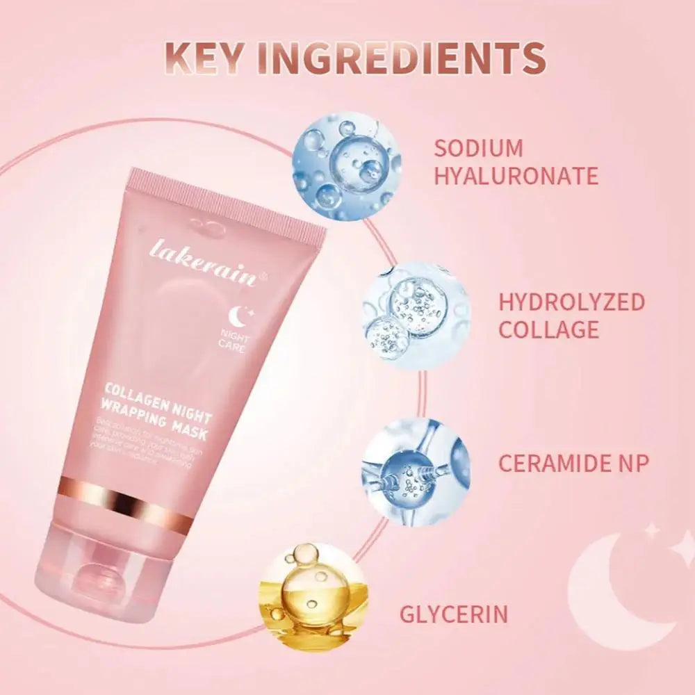 Lakerain Collagen Peel-Off Night Mask – Hydration & Firming