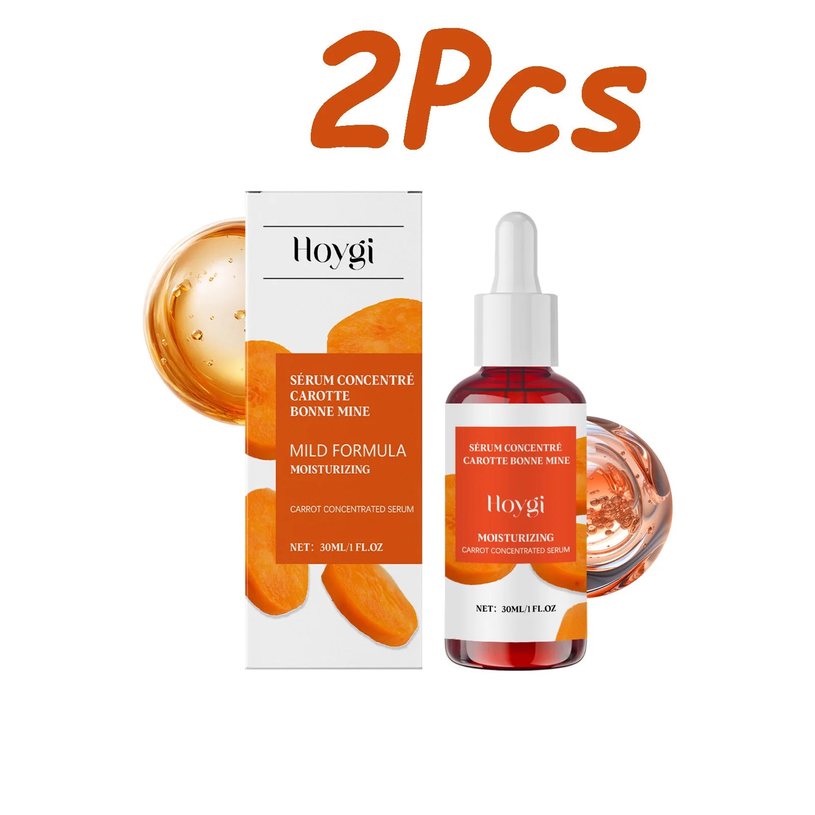 Hyaluronic Acid & Vitamin C Brightening Face Serum 30ml Face Serum Oasis Select 2 x 30ml Boxed