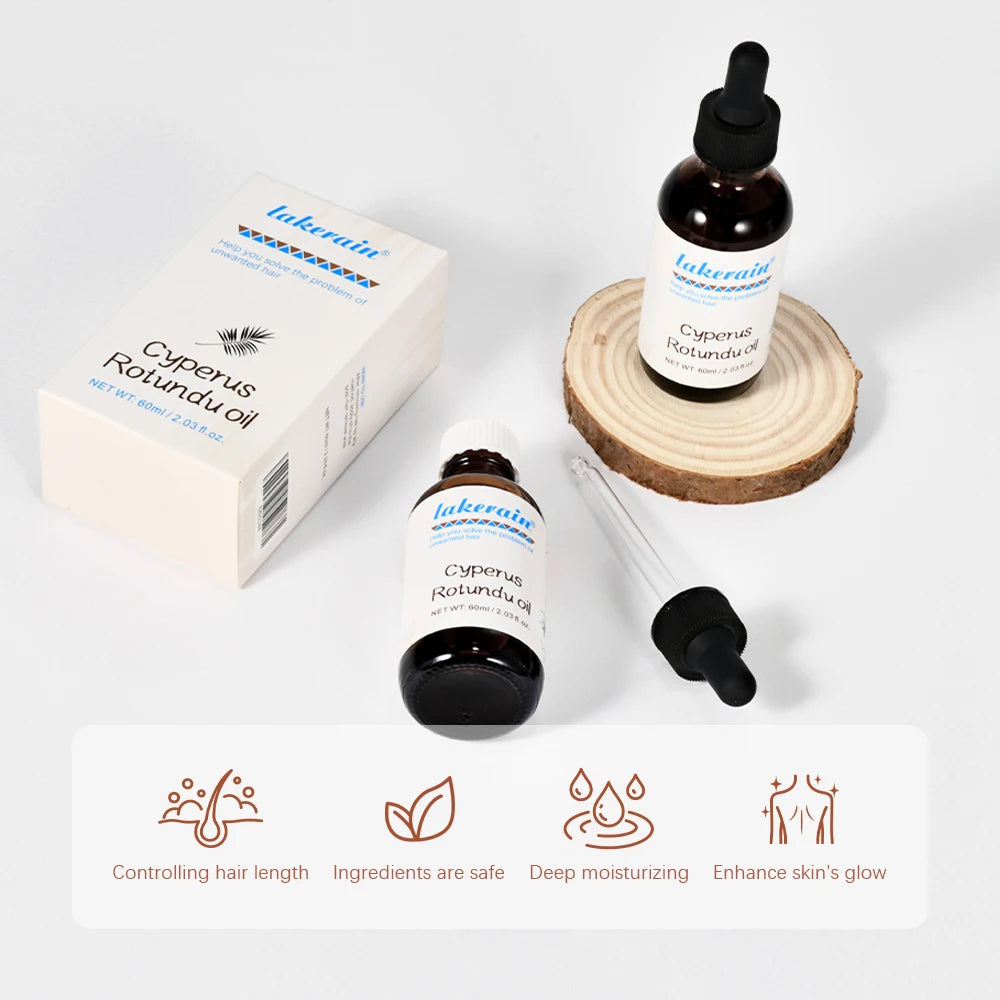 Cyperus Rotundus Oil Inhibit Hair Growth Reducing Redness Armpit Legs Arms Body Deeply Moisturize Nourish Repair Skin Unisex Oasis Select