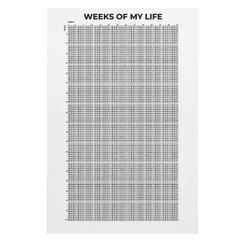Week Of My Life Motivational Quotes 4000 Inspirational Life Decorations Calendar Wall Art Print Home Decor Oasis Select